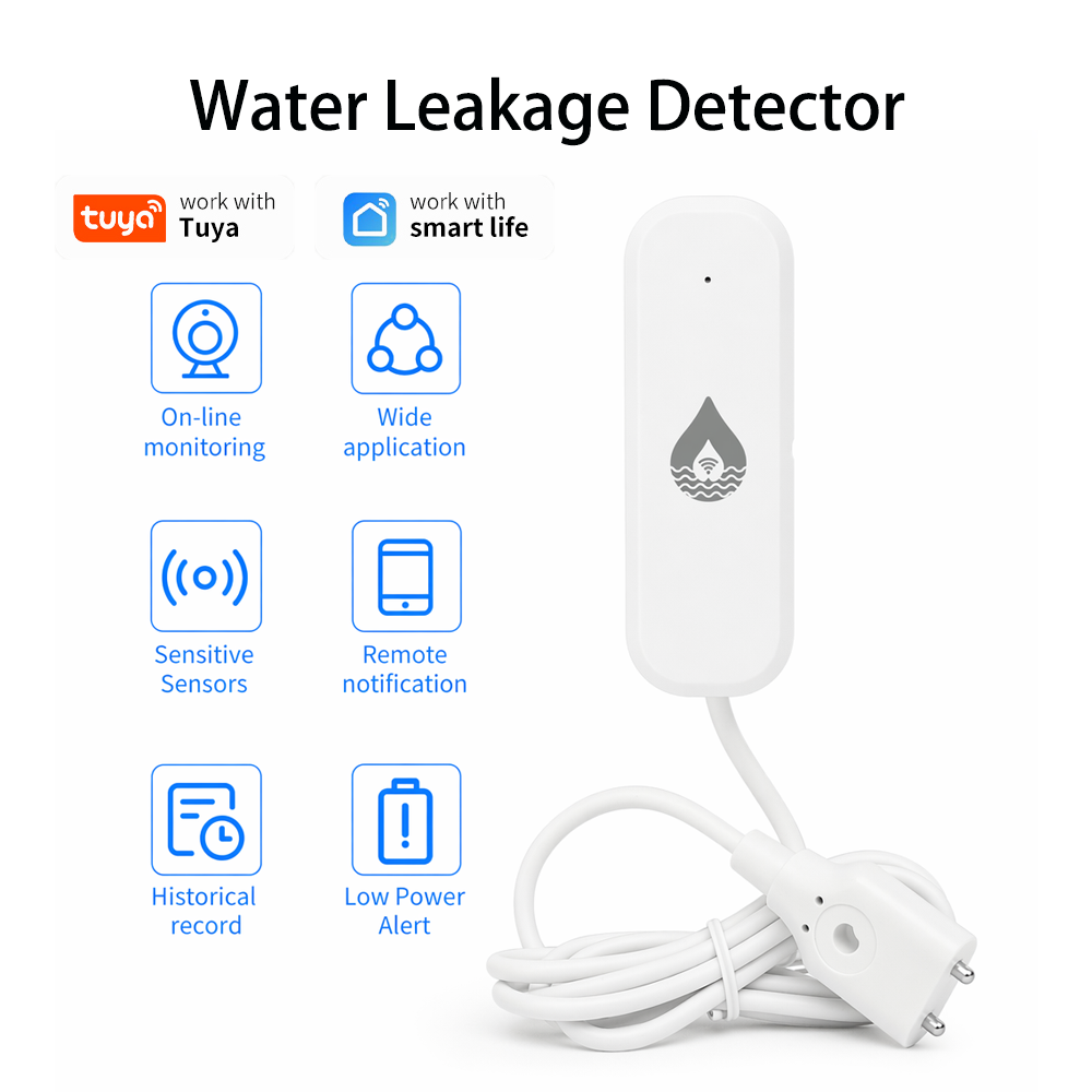 Home Security Business - YFK WiFi/Zigbee Water Leakage Alarm Sensor
