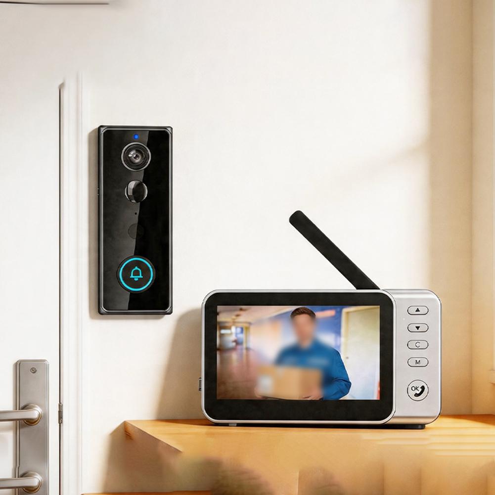 Home Security Video Recording Systems - 4.5 Inch Smart Video Doorbell With