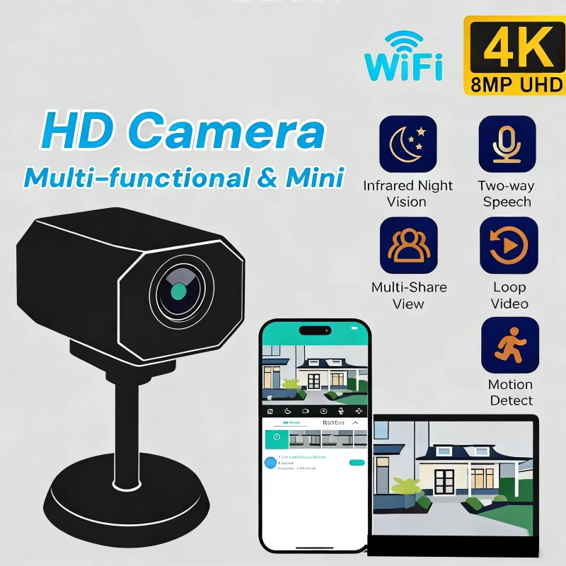 Home Security Lidar - 4K HD WiFi Security Camera for