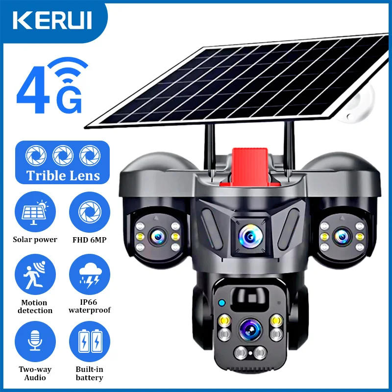 Home Security Business - KERUI Outdoor PTZ 6MP 4G SIM