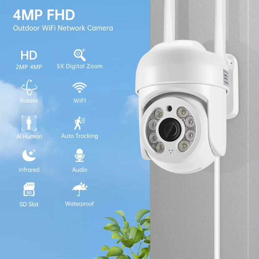 ICsee 4MP Wireless PTZ Securit - Home Security Lidar ulasan dan harga