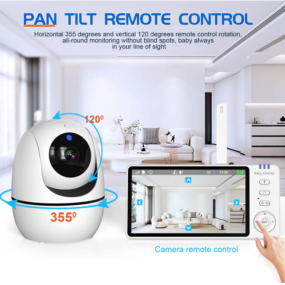 5 Inch Video Baby Monitor Indo - Home Security Deals ulasan dan harga
