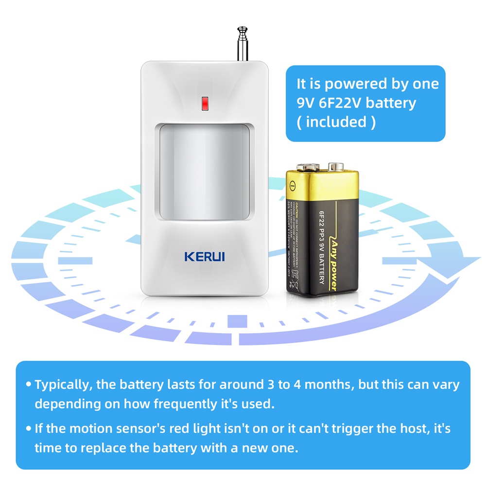 KERUI Wireless PIR Motion Sens - Home Security Deals ulasan dan harga