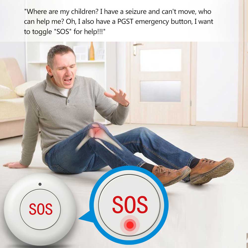 Wireless SOS Button Smart Home - Home Security Business ulasan dan harga