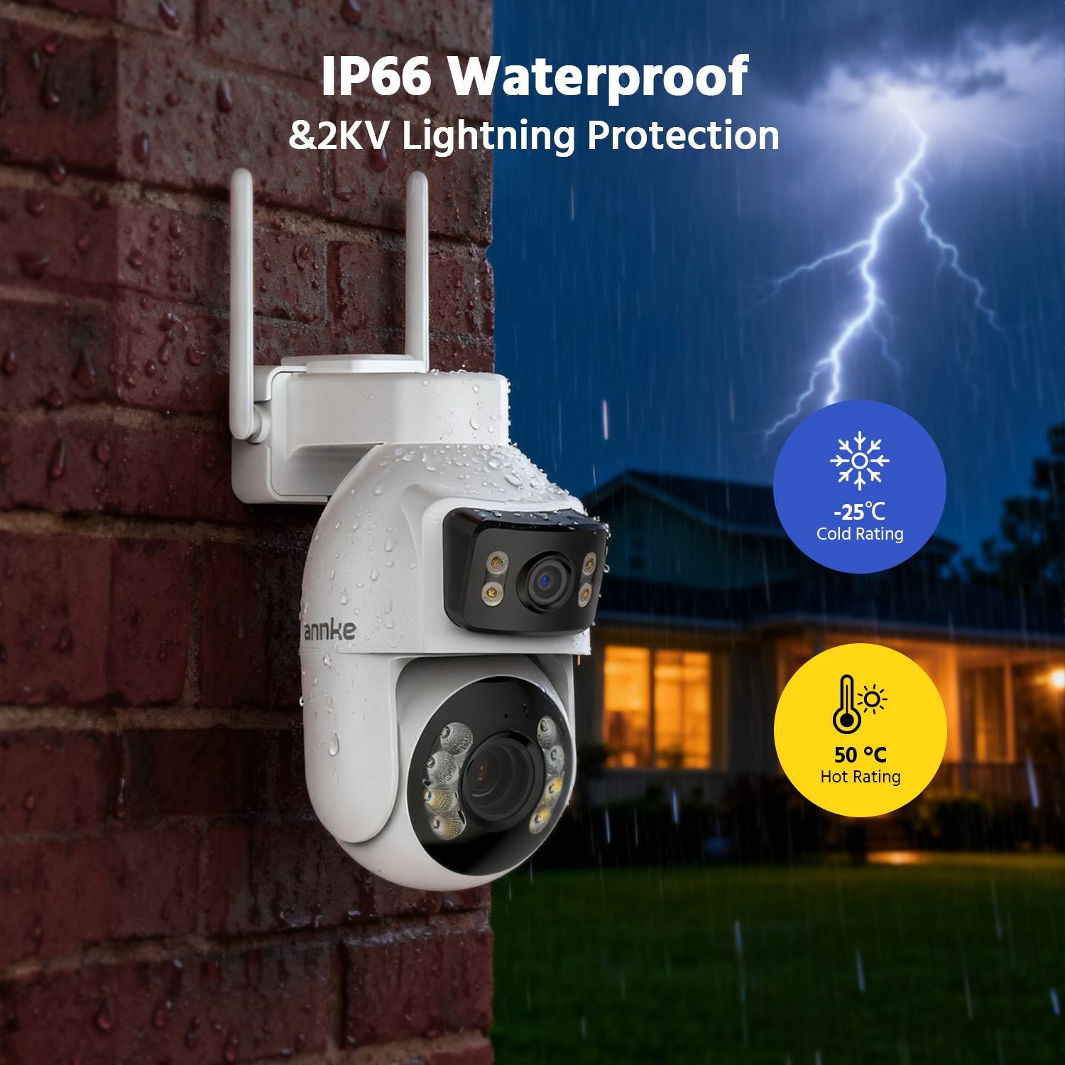 ANNKE 3 Inch PTZ Dual-Lens Sec - Home Security Google Camera ulasan dan harga