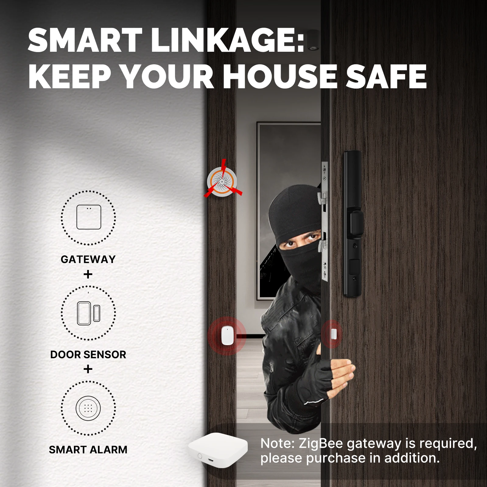 MOES Tuya Smart ZigBee Window/ - Home Security Deals ulasan dan harga