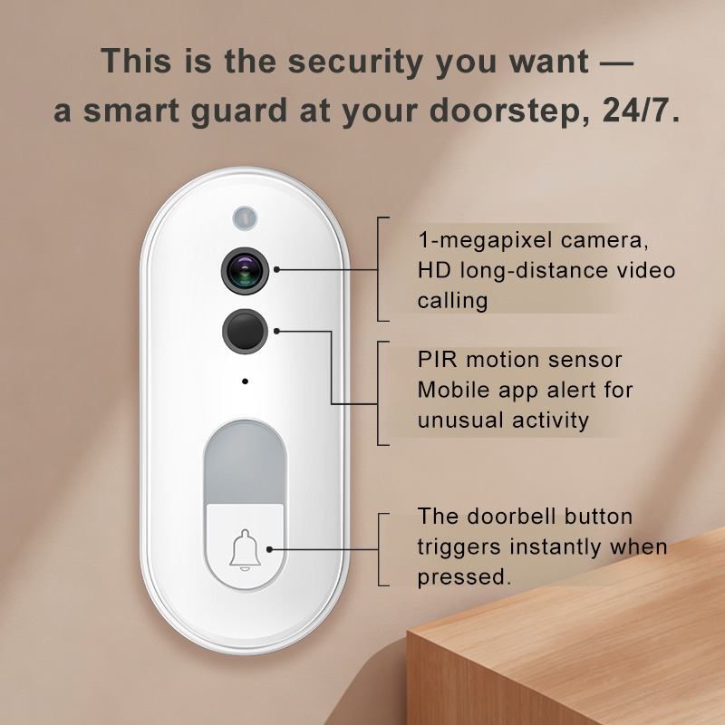 Tuya Smart Video Doorbell Wire - Home Security Lidar ulasan dan harga