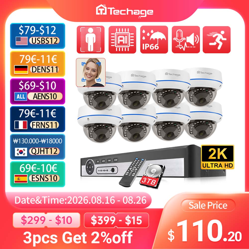 8CH 5MP POE Dome Security Came - Home Security Video Recording Systems ulasan dan harga