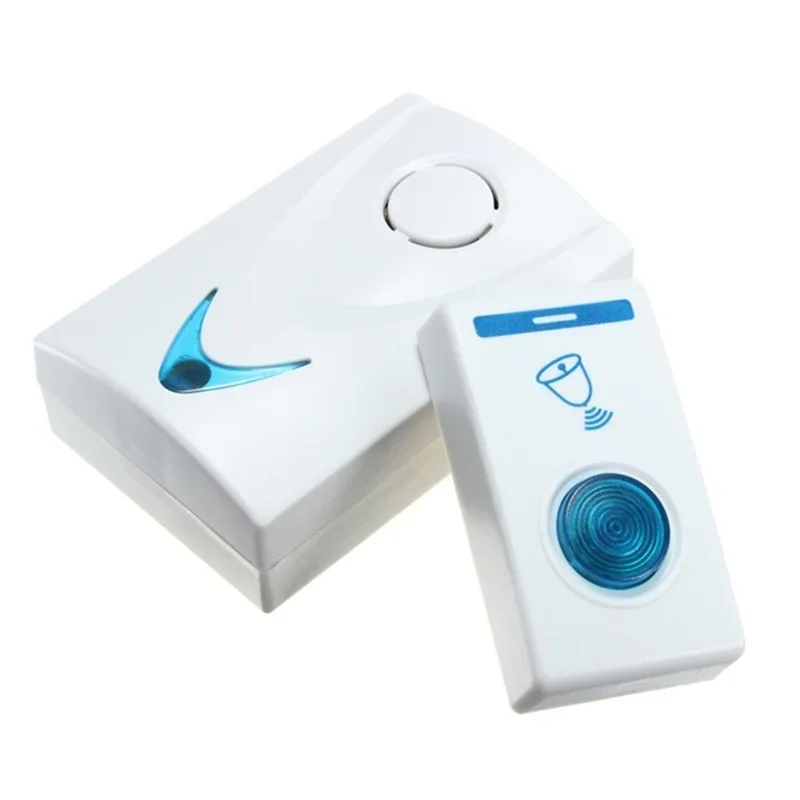 Wireless Doorbell LED 2 Button - Home Security Ring ulasan dan harga