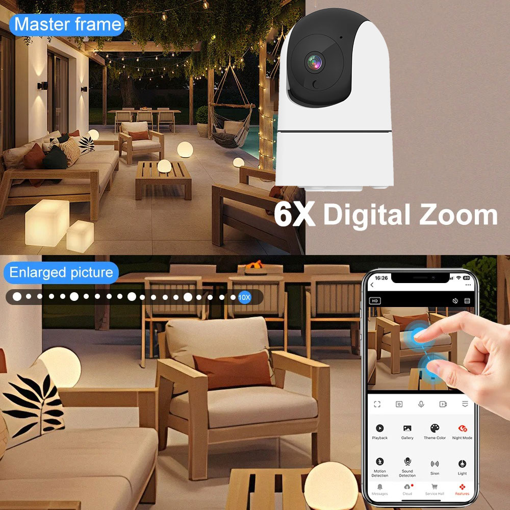 6MP WiFi Camera Tuya Smart Hom - Home Security Google Camera ulasan dan harga