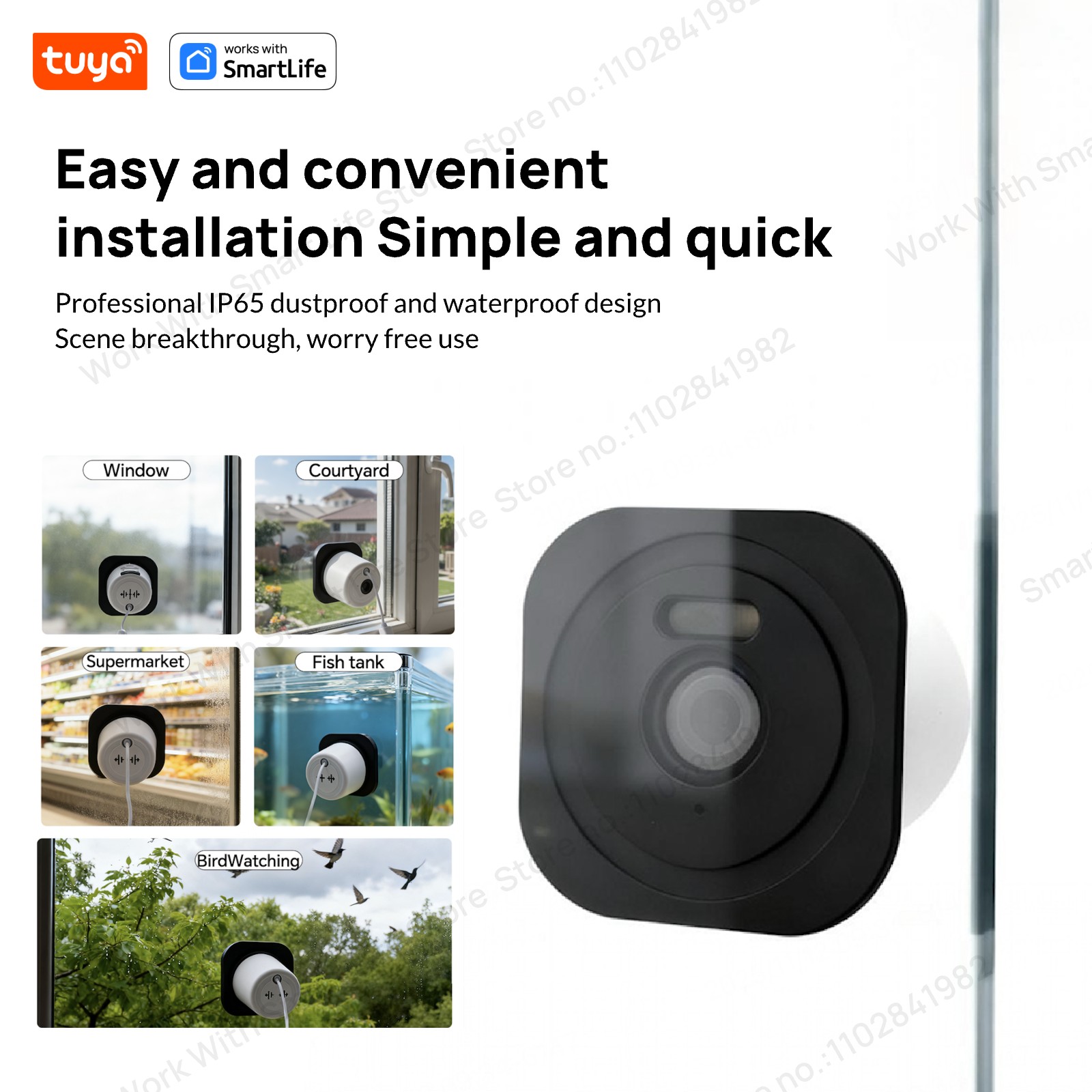 3MP 2K Tuya Window Camera,2.4G - Home Security Lidar ulasan dan harga