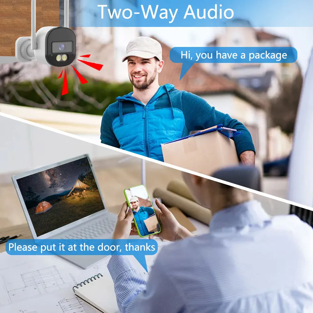Tuya Bullet Camera Outdoor 5MP - Home Security Lidar ulasan dan harga