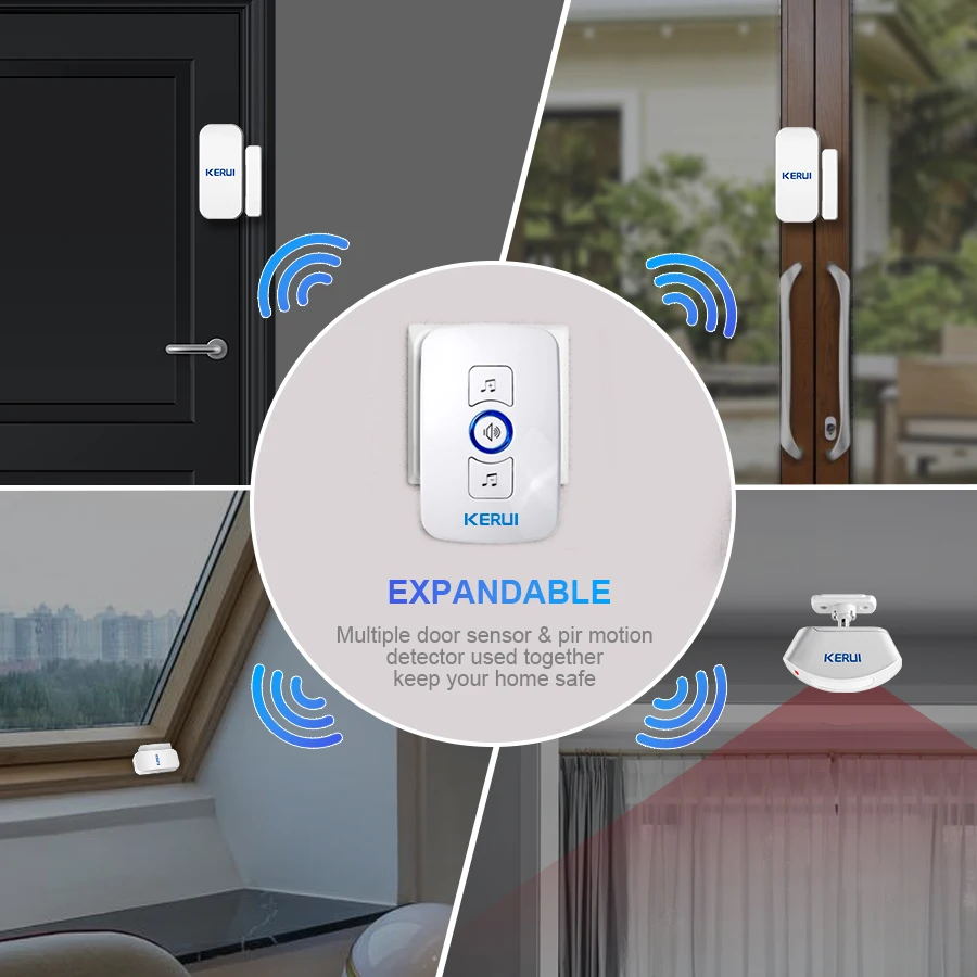 KERUI Wireless Doorbell Home S - Home Security Ring ulasan dan harga