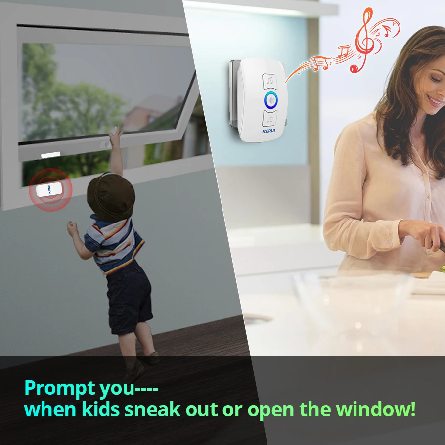KERUI Wireless Doorbell Home S - Home Security Ring ulasan dan harga