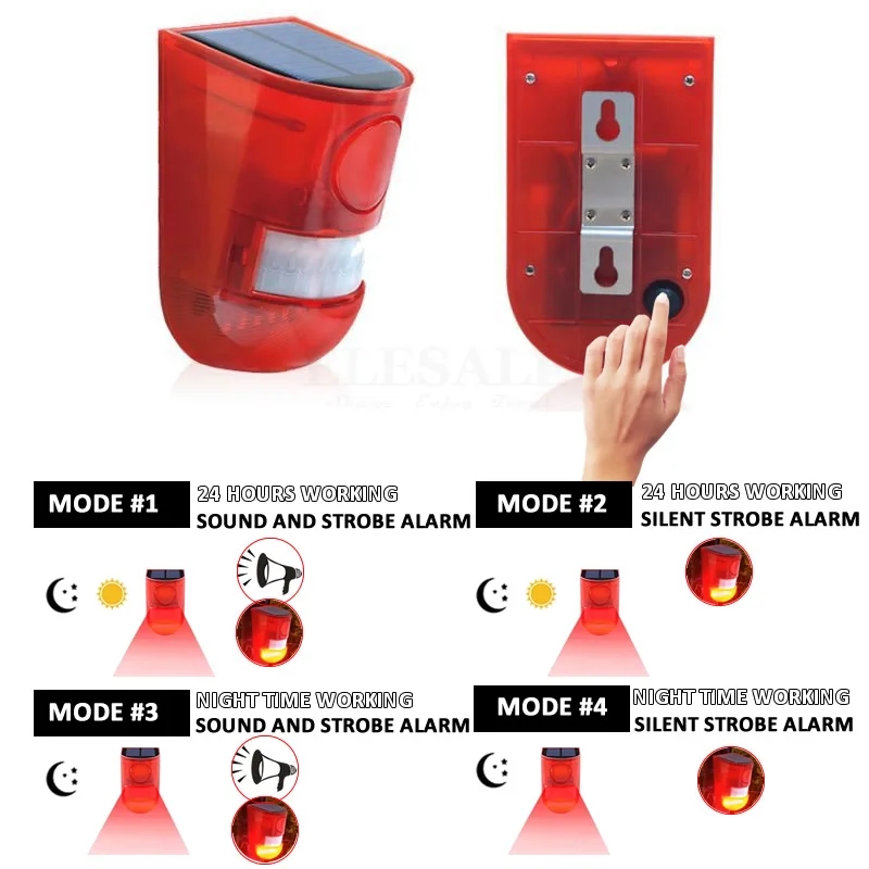 Waterproof Solar Powered Alarm - Home Security Deals ulasan dan harga