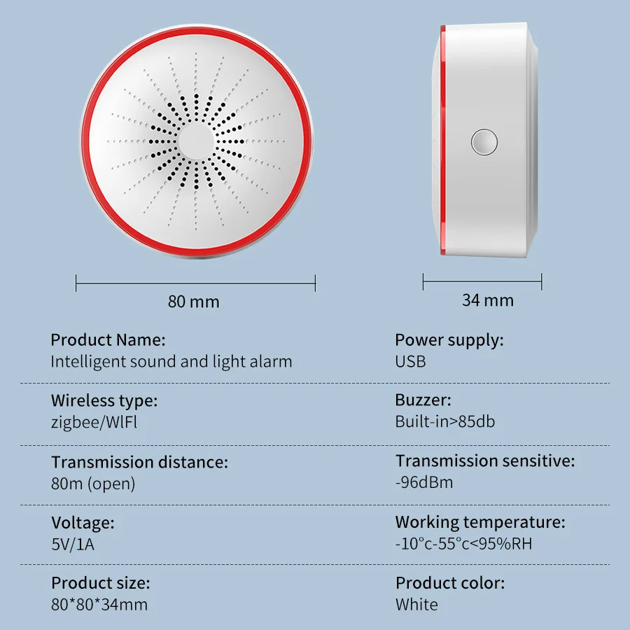 Tuya WiFi ZigBee Smart Alarm S - Home Security Deals ulasan dan harga