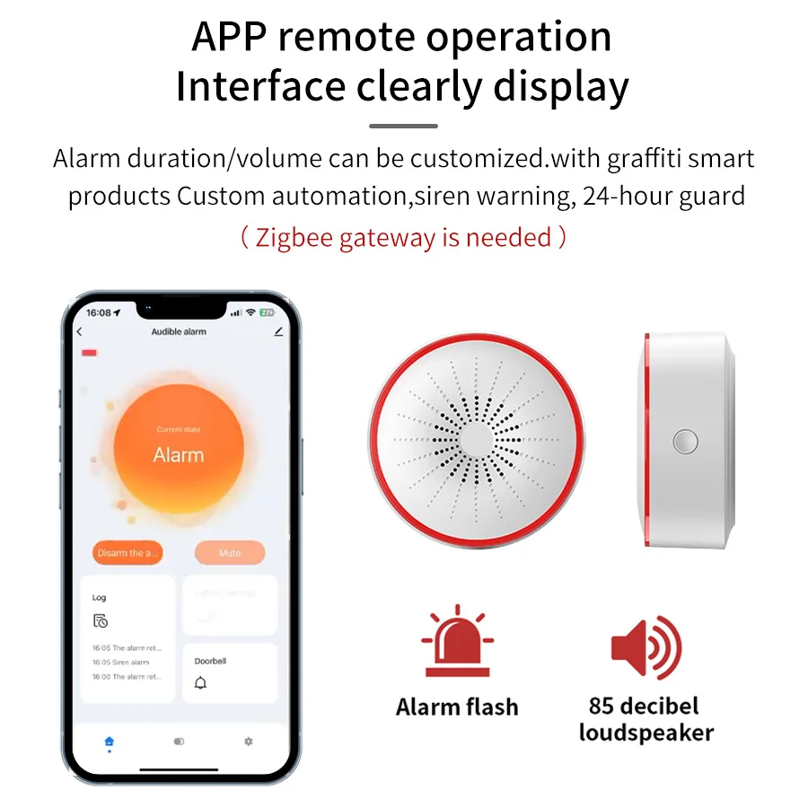 Tuya WiFi ZigBee Smart Alarm S - Home Security Deals ulasan dan harga
