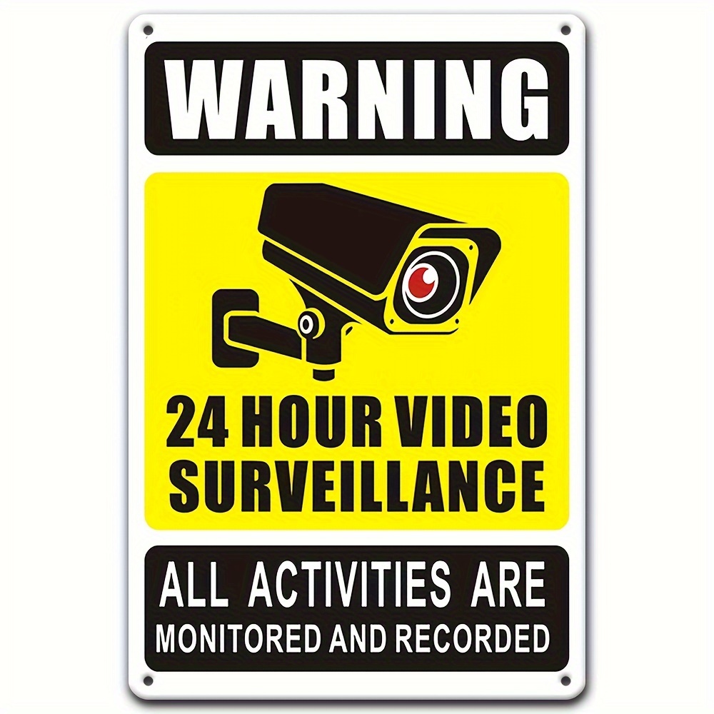 24/7 Video Surveillance Warnin - Home Security Business ulasan dan harga