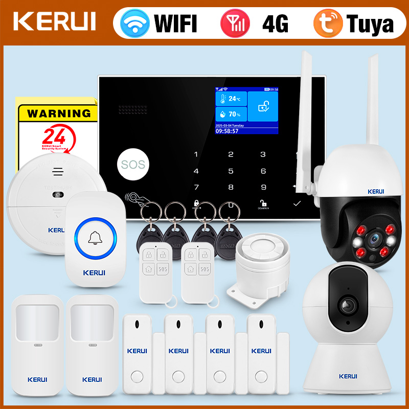 KERUI 4G Alarm with Doorbell R - Home Security Ring ulasan dan harga