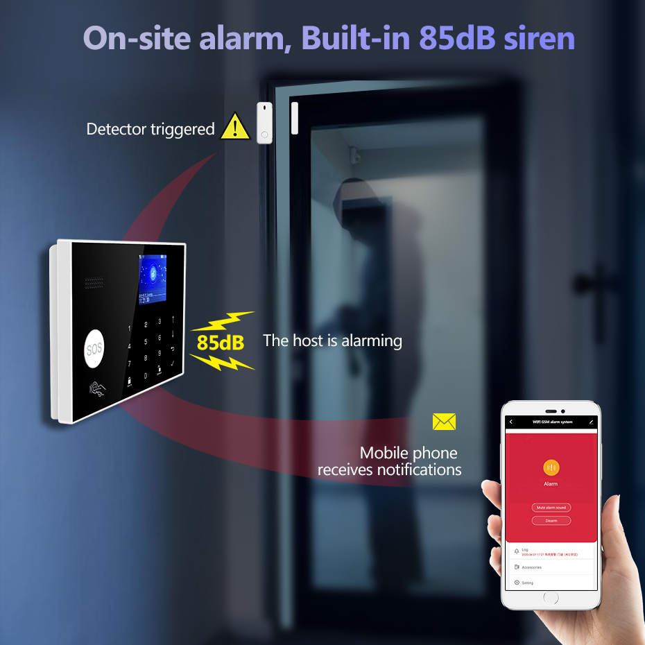 KERUI 4G Alarm with Doorbell R - Home Security Ring ulasan dan harga