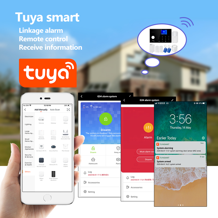 KERUI 4G Alarm with Doorbell R - Home Security Ring ulasan dan harga