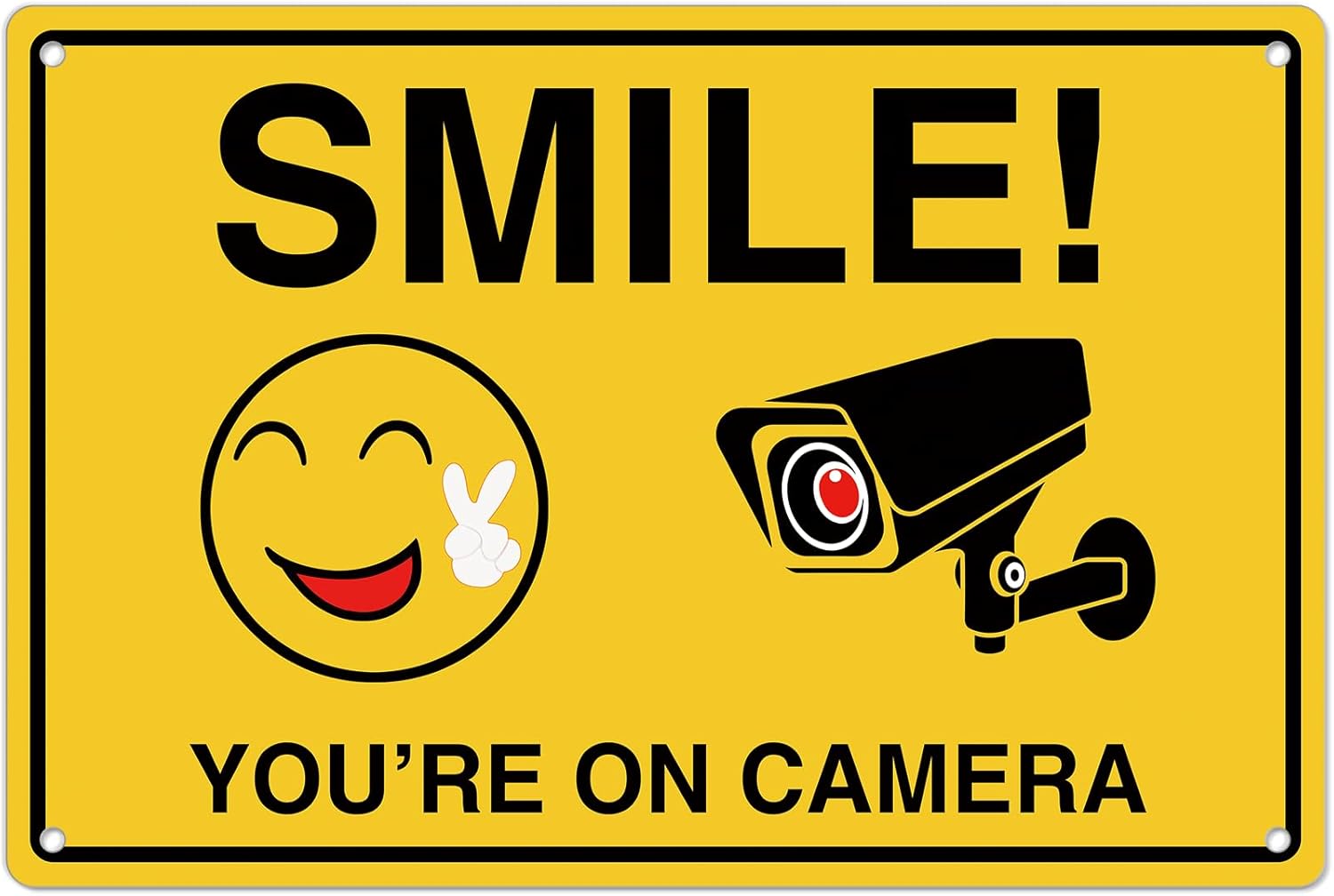 Smile Youre On Camera Signs ;  - Home Security Business ulasan dan harga
