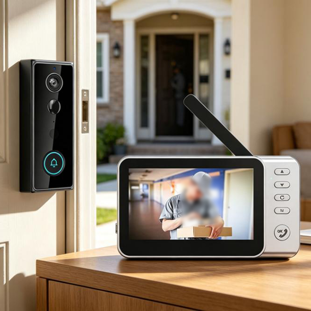 4.5 Inch Smart Video Doorbell  - Home Security Video Recording Systems ulasan dan harga