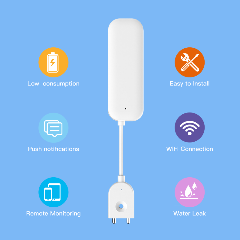 Tuya WiFi ZigBee Water Sensor  - Home Security Business ulasan dan harga