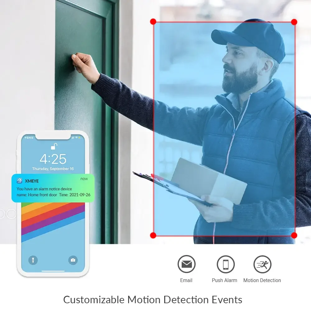 8MP 4K Ai Face Detection Secur - Home Security Video Recording Systems ulasan dan harga