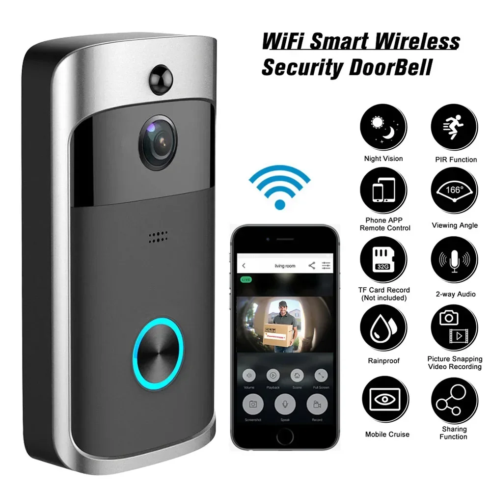 720P HD Smart Home Wireless WI - Home Security Lidar ulasan dan harga
