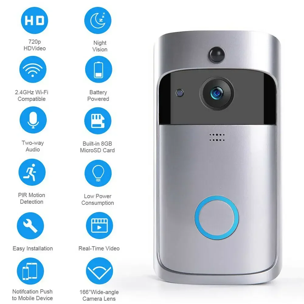 720P HD Smart Home Wireless WI - Home Security Lidar ulasan dan harga