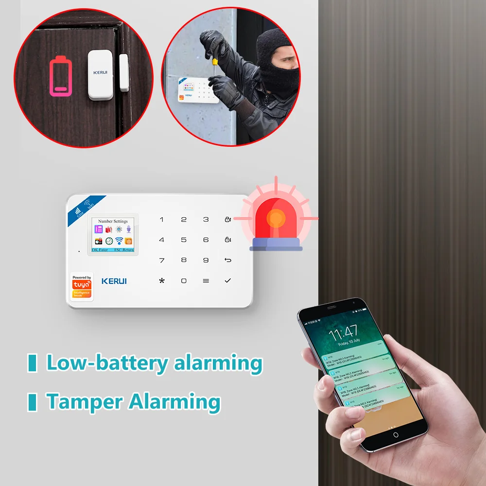 KERUI W181 Alarm System Securi - Home Security Google Camera ulasan dan harga