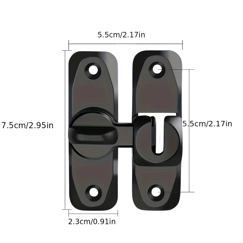 90/180 Degree Flip Door Lock A - Home Security Firms ulasan dan harga