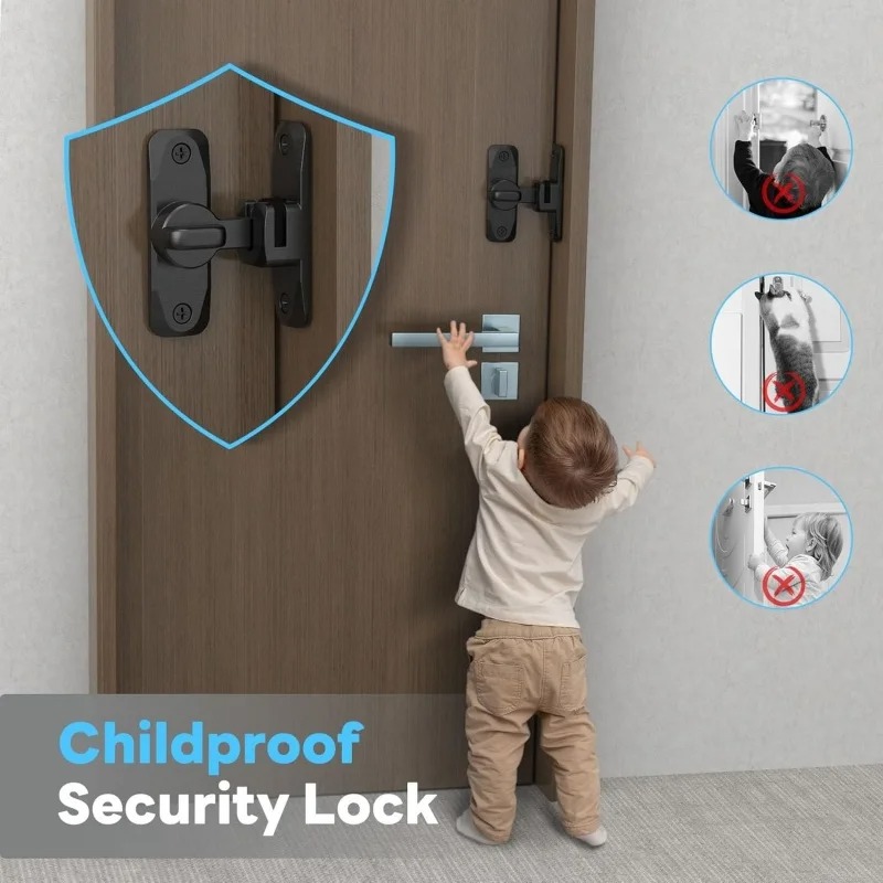 90/180 Degree Flip Door Lock A - Home Security Firms ulasan dan harga