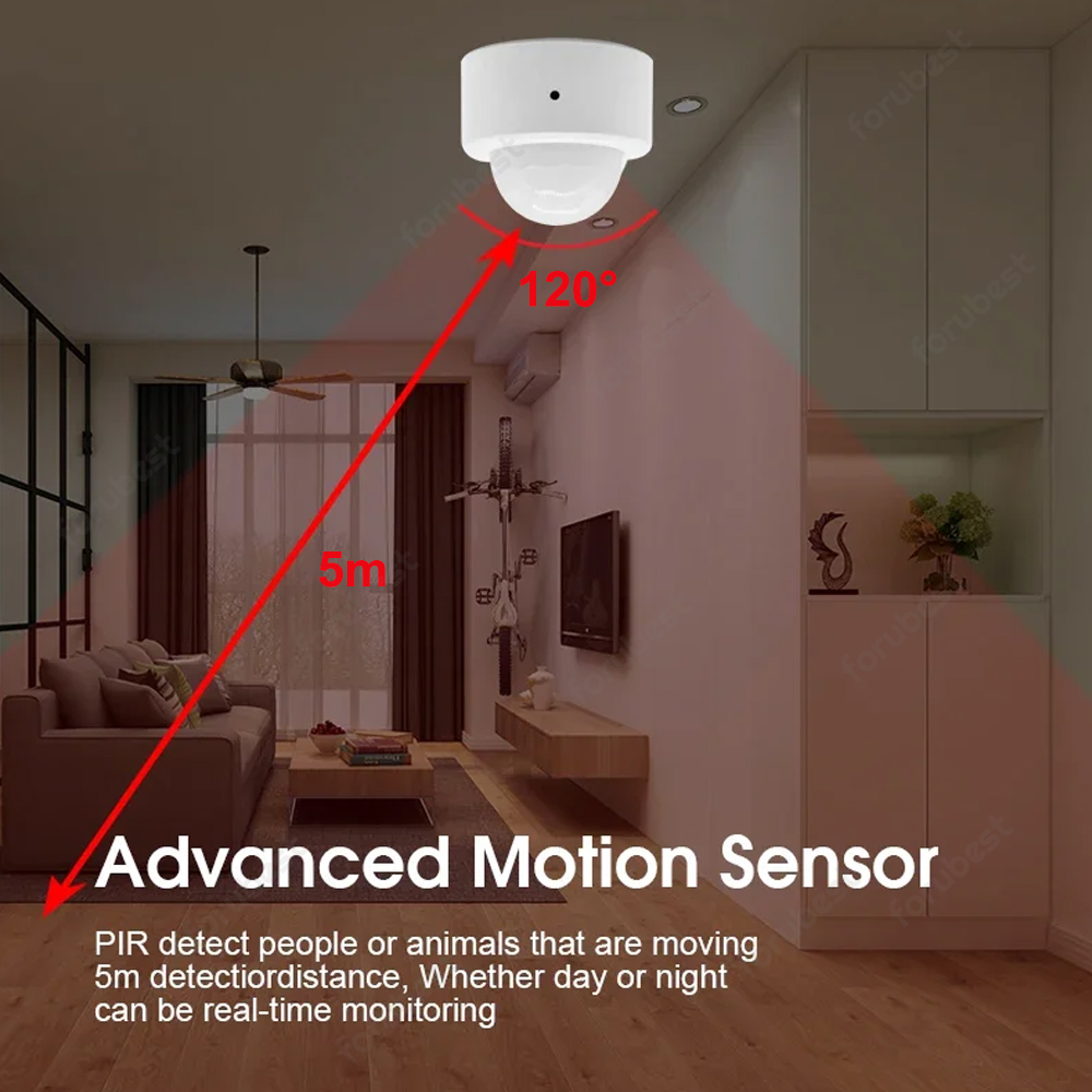 Zigbee 3.0 Human Motion Sensor - Home Security App ulasan dan harga