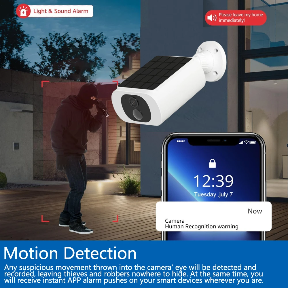 Tuya 5MP Solar Security Camera - Home Security Business ulasan dan harga