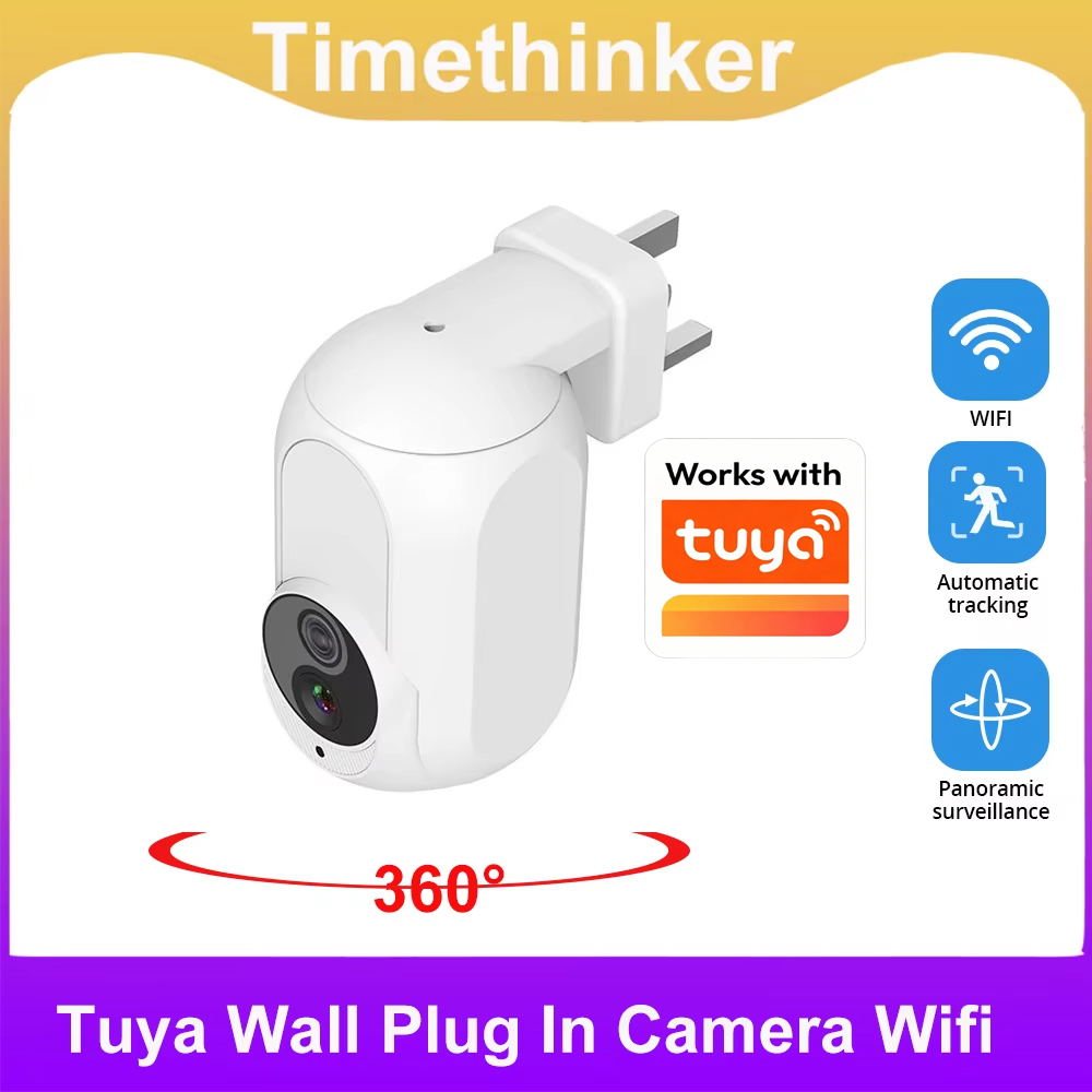 Tuya Wall Plug In Camera Wifi  - Home Security Google Camera ulasan dan harga