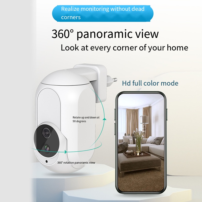 Tuya Wall Plug In Camera Wifi  - Home Security Google Camera ulasan dan harga