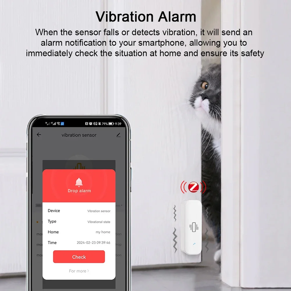 Tuya WiFi/Zigbee Smart Vibrati - Home Security App ulasan dan harga