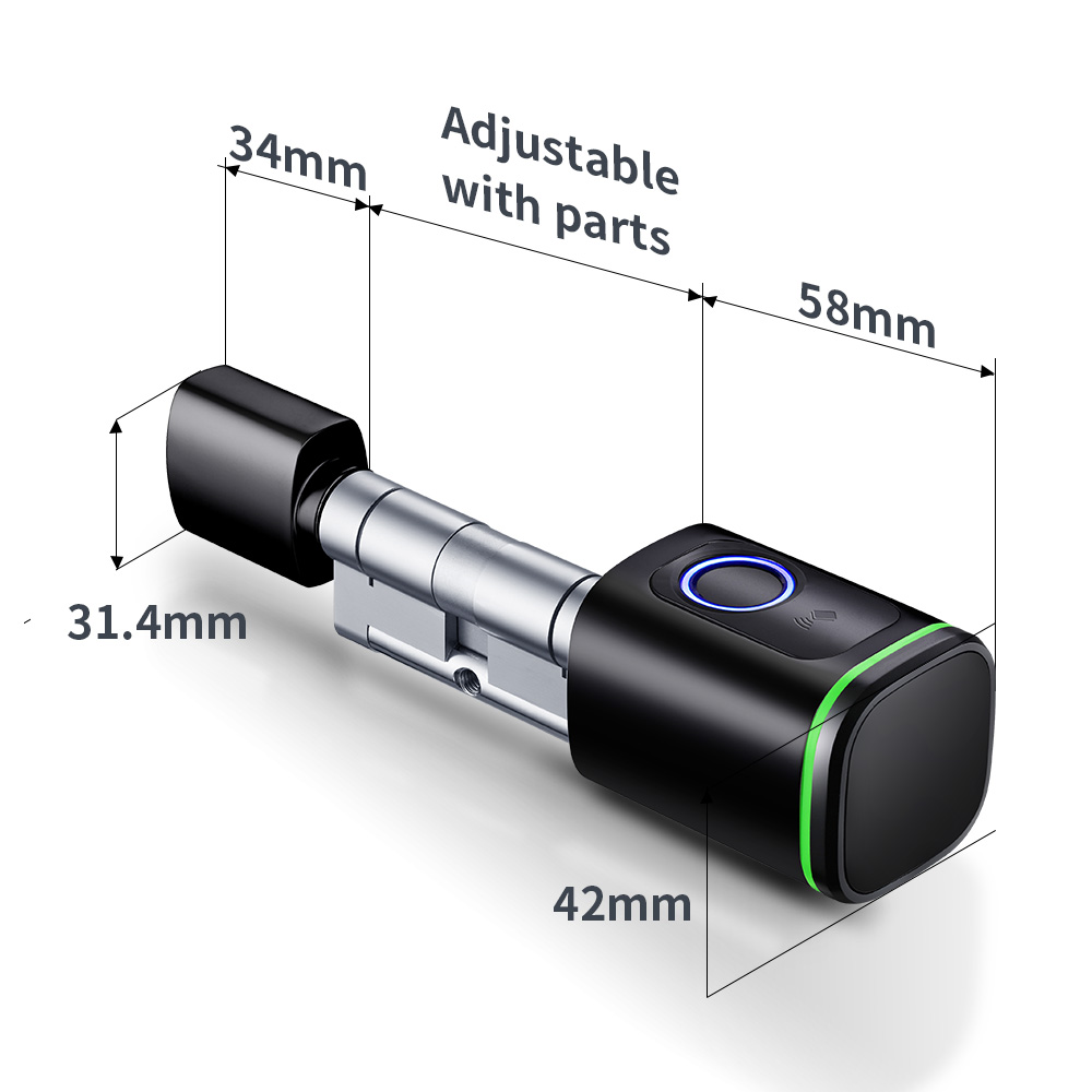 Smart Cylinder Lock Tuya 60-90 - Home Security Deals ulasan dan harga