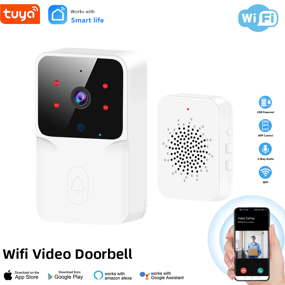 Tuya WiFi Video Doorbell Wirel - Home Security Lidar ulasan dan harga