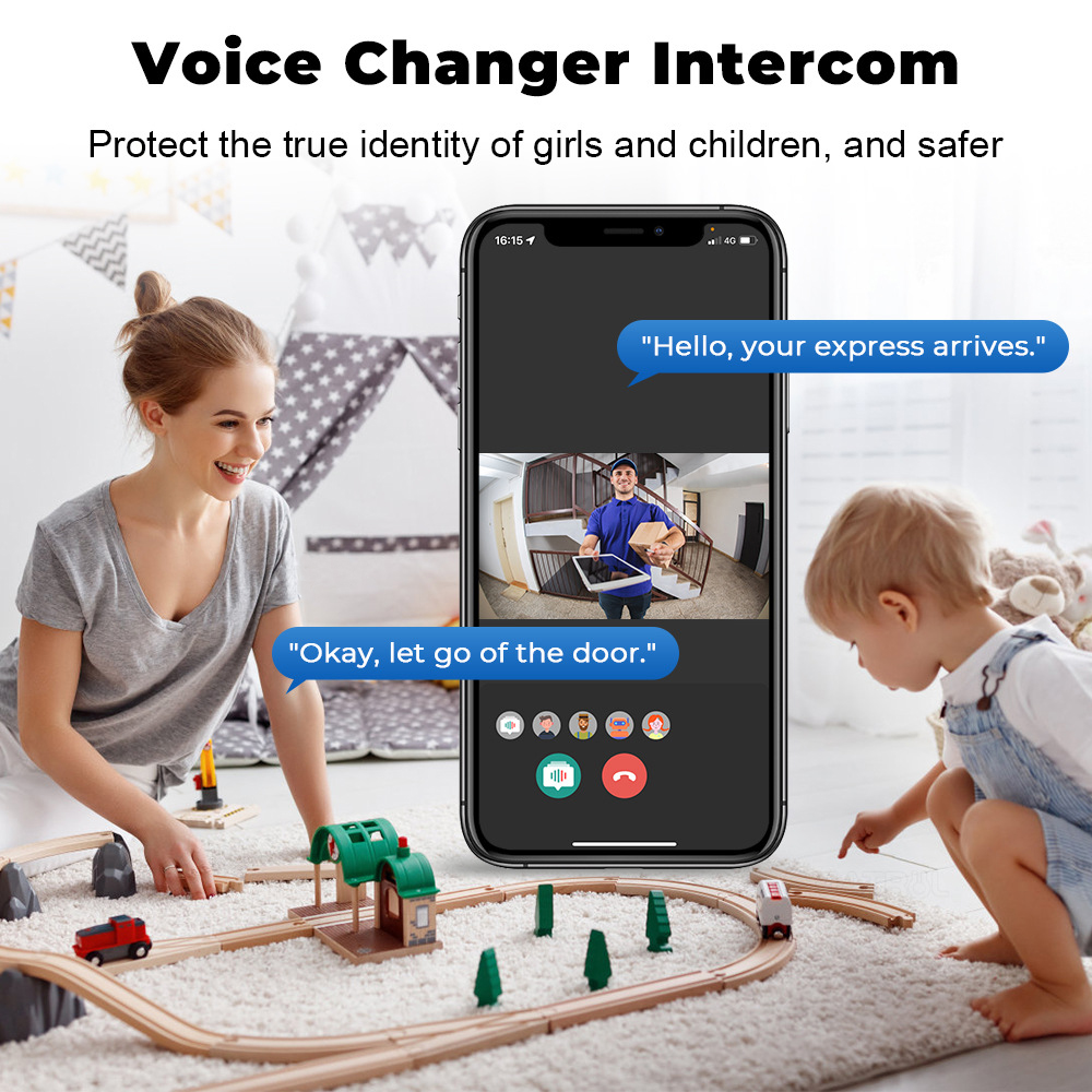 Tuya WiFi Video Doorbell Wirel - Home Security Lidar ulasan dan harga