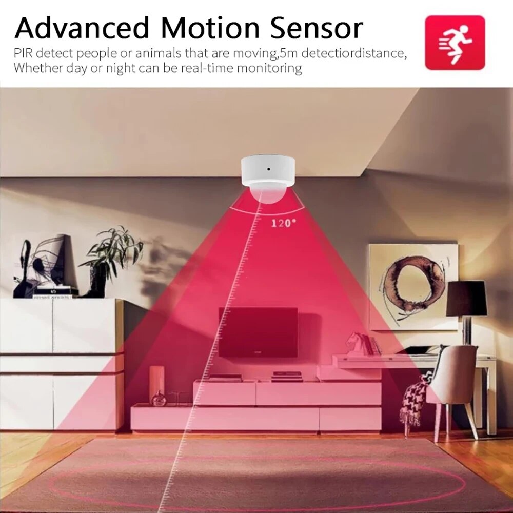 Zigbee Mini PIR Motion Sensor  - Home Security Business ulasan dan harga