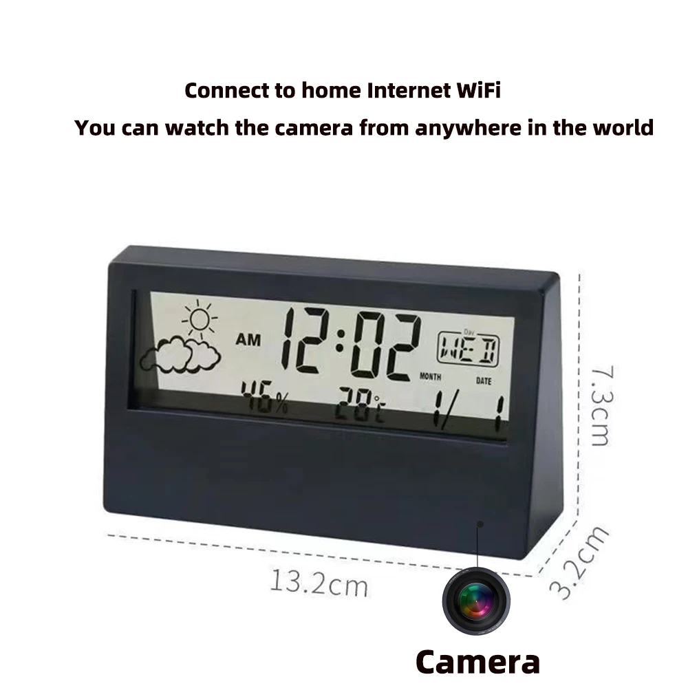 4K WiFi Clock Camera with Moti - Home Security Lidar ulasan dan harga
