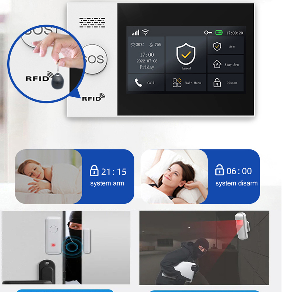 PGST 4G Tuya Smart Home Alarm  - Home Security Deals ulasan dan harga